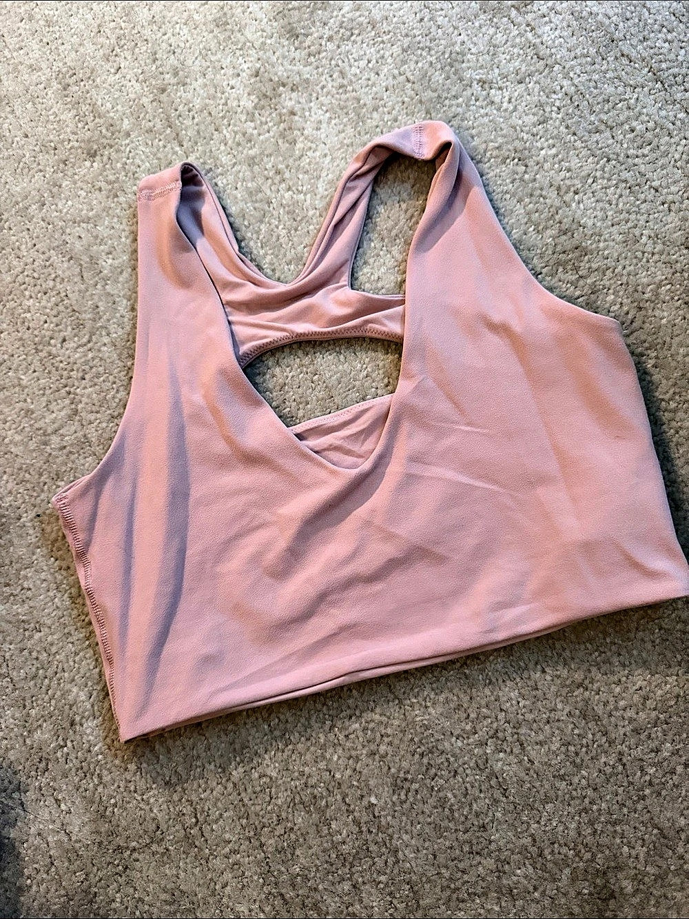 Lululemon Workout Bra Pink Sports Bra